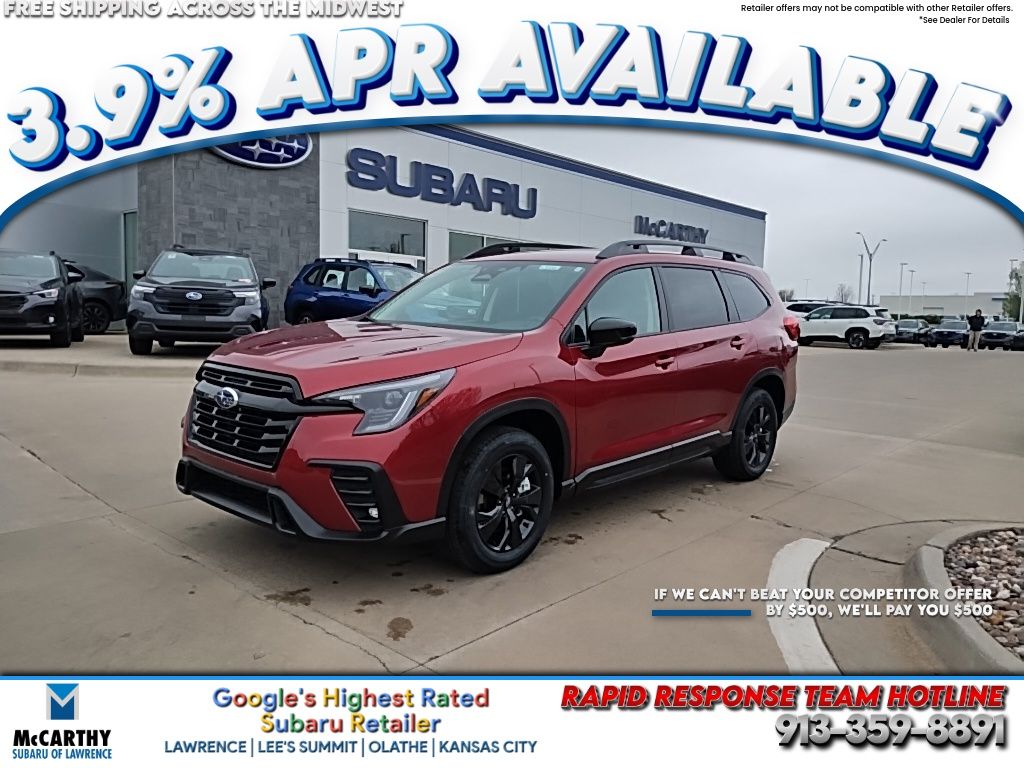 Crimson Red 2026 Subaru Ascent Premium 7-Passenger AWD SUV / Crossover All-Wheel Drive Continuously Variable Transmission