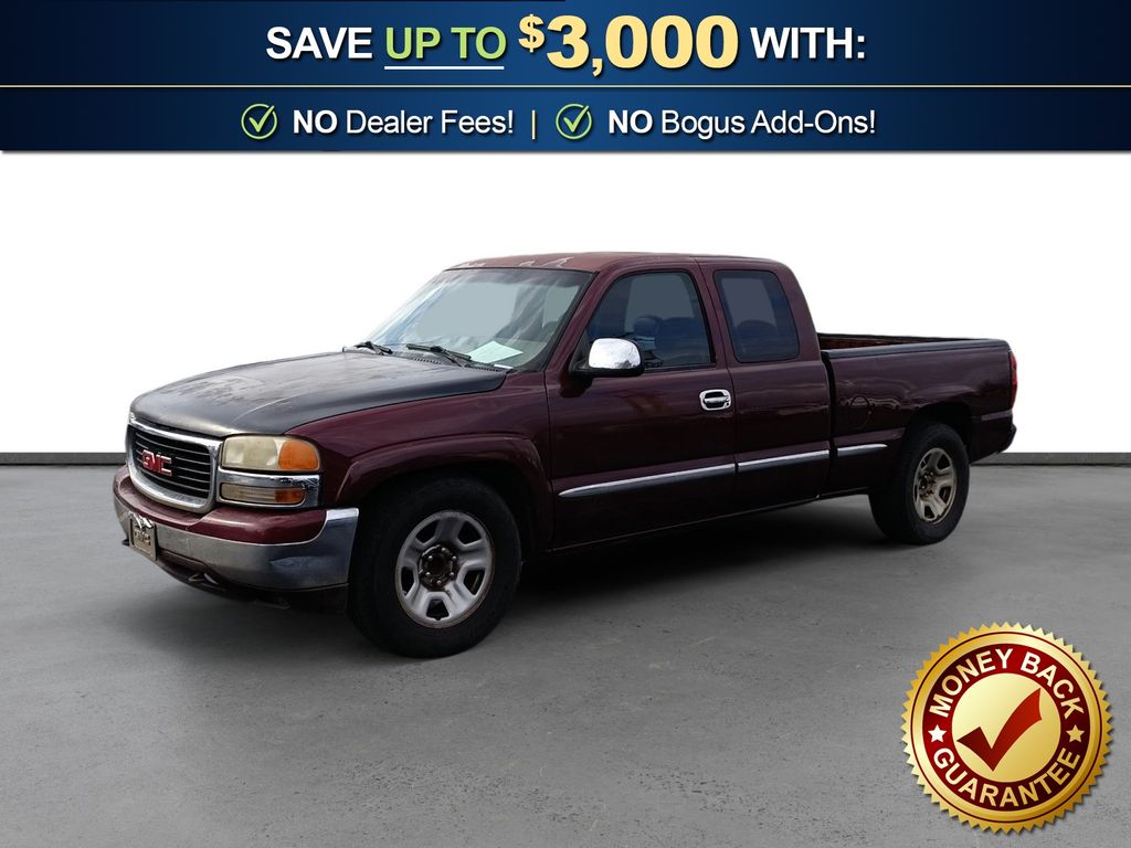 Dark Toreador Red Metallic 2000 GMC Sierra 1500 SLE Extended Cab SB Pickup Truck Rear-Wheel Drive 4-Speed Automatic Overdrive