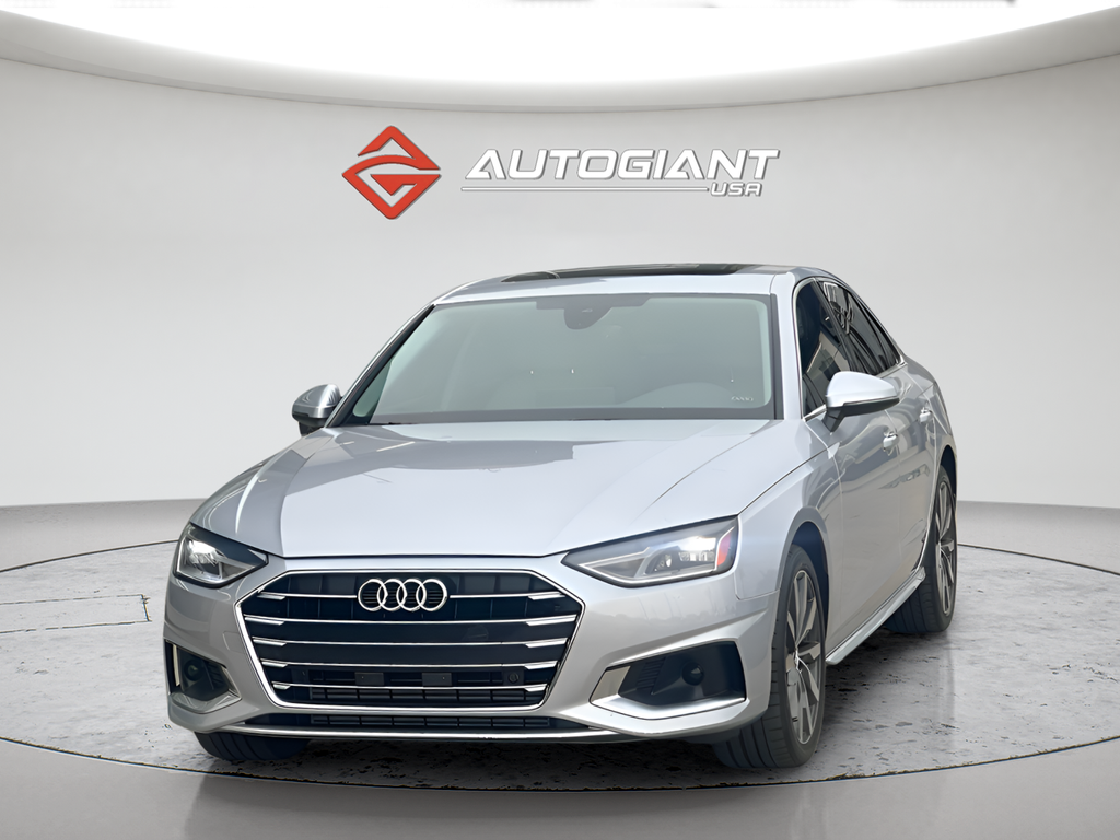 Silver 2020 Audi A4 40 TFSI Premium FWD Sedan Front-Wheel Drive 7-Speed Automatic