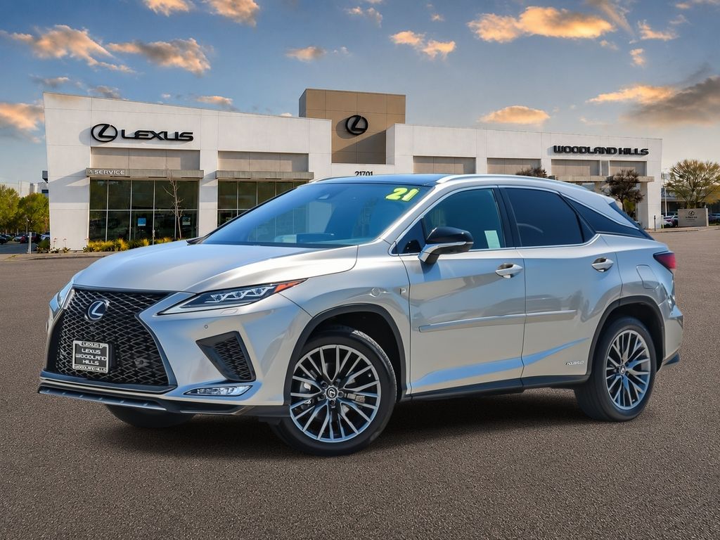 Atomic Silver 2021 Lexus RX Hybrid SUV / Crossover All-Wheel Drive Continuously Variable Transmission