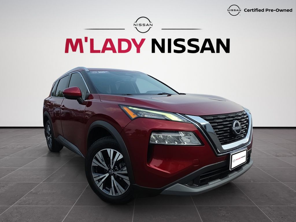 Red (Scarlet) 2022 Nissan Rogue SUV / Crossover All-Wheel Drive Continuously Variable Transmission