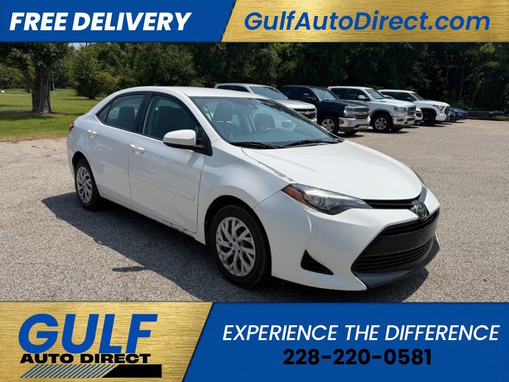 Super White 2017 Toyota Corolla Sedan Front-Wheel Drive Continuously Variable Transmission