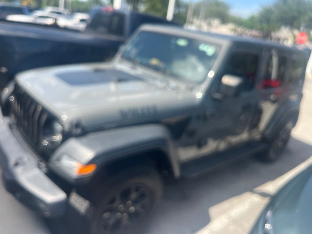 Used 2021 Sting-Gray Clearcoat Jeep Unlimited Willys image 3