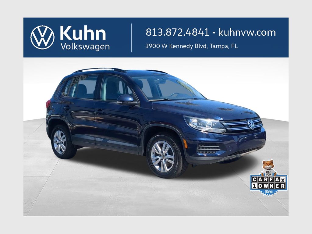 Night Blue Metallic 2016 Volkswagen Tiguan SUV / Crossover Front-Wheel Drive 6-Speed Automatic