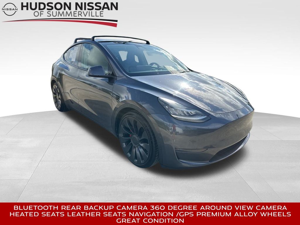 2021 Midnight Silver Metallic Tesla Model Y Performance SUV