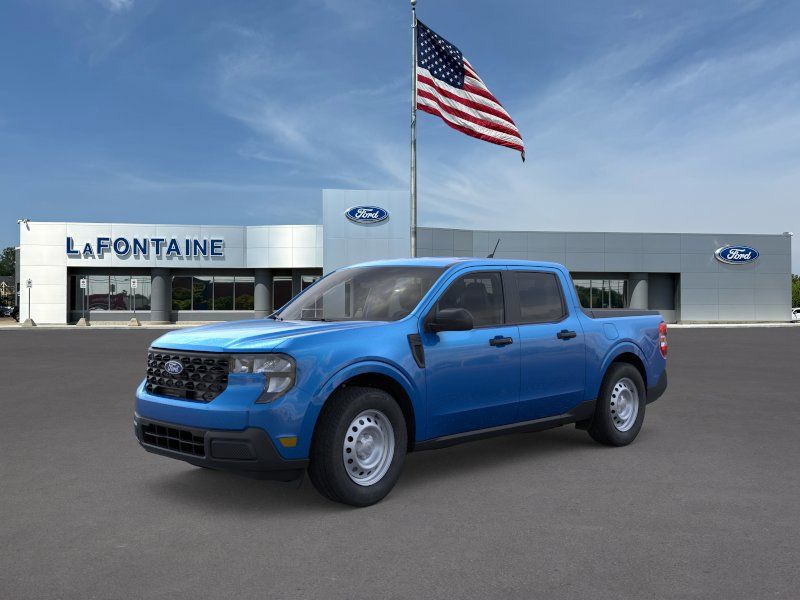 Blue 2025 Ford Maverick XL SuperCrew AWD Pickup Truck All-Wheel Drive Continuously Variable Transmission