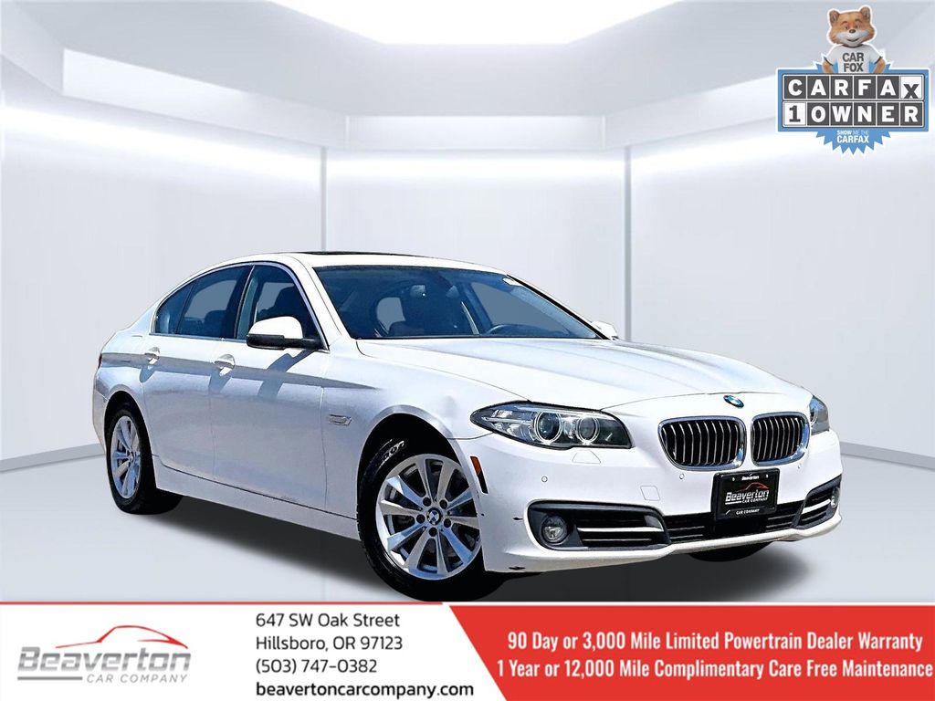 Alpine White 2015 BMW 5 Series Sedan Rear-Wheel Drive 8-Speed Automatic