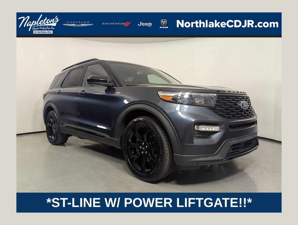 Stone Blue Metallic 2023 Ford Explorer ST-Line RWD SUV / Crossover Rear-Wheel Drive Automatic