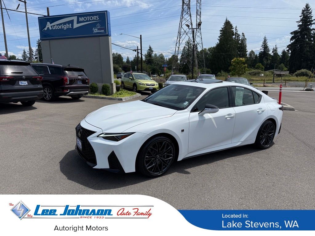 Ultra White 2023 Lexus IS Sedan Rear-Wheel Drive 8-Speed Automatic