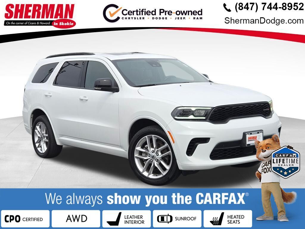 White Knuckle Clearcoat 2024 Dodge Durango SUV / Crossover All-Wheel Drive 8-Speed Automatic