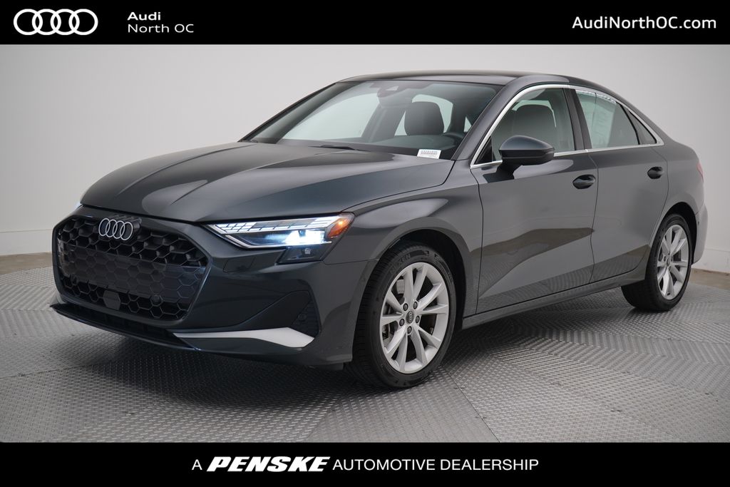 Manhattan Gray Metallic 2025 Audi A3 Sedan All-Wheel Drive 7-Speed Automatic
