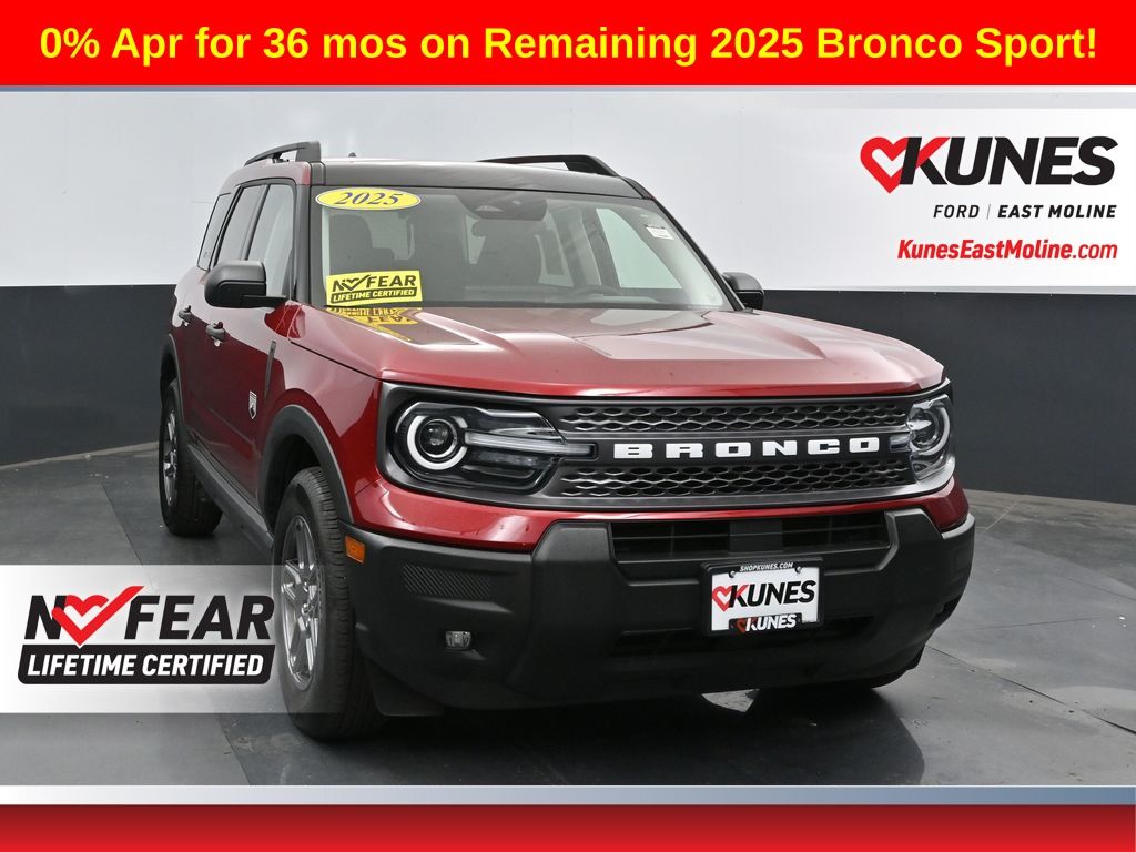 Ruby Red Metallic Tinted Clearcoat 2025 Ford Bronco Sport SUV / Crossover All-Wheel Drive 8-Speed Automatic