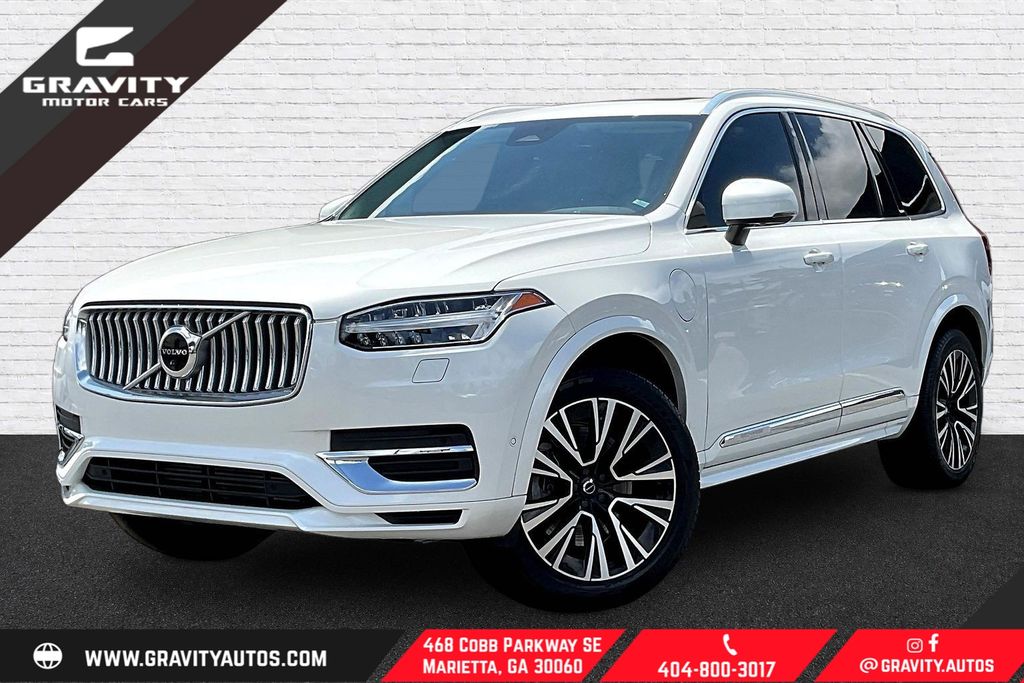 White 2023 Volvo XC90 Recharge T8 Plus Bright Theme 6-Passenger eAWD SUV / Crossover All-Wheel Drive Automatic