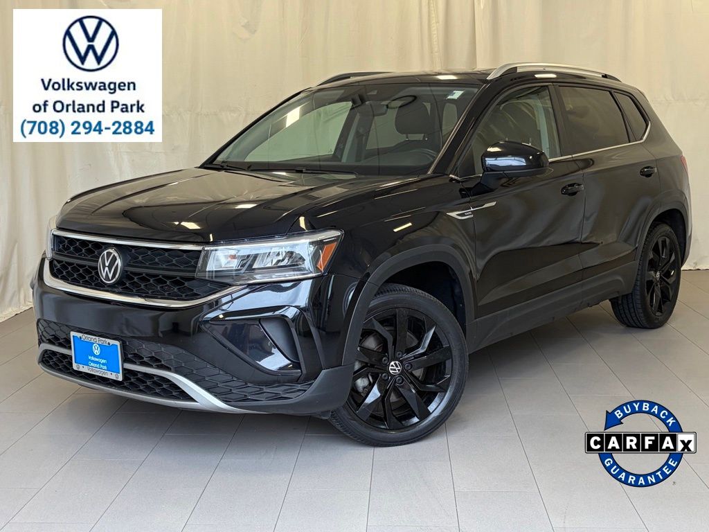Deep Black 2023 Volkswagen Taos SUV / Crossover Front-Wheel Drive 8-Speed Automatic