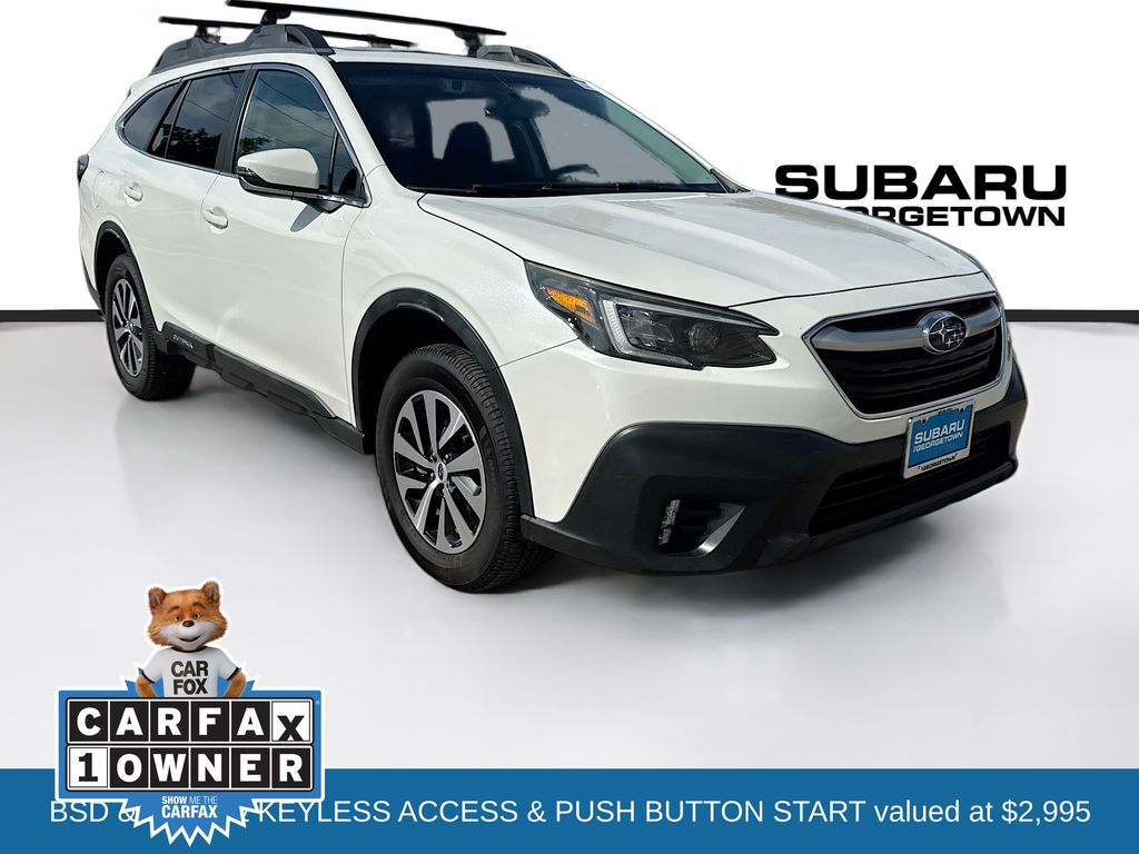 Crystal White Pearl 2021 Subaru Outback Premium Crossover AWD SUV / Crossover All-Wheel Drive Continuously Variable Transmission