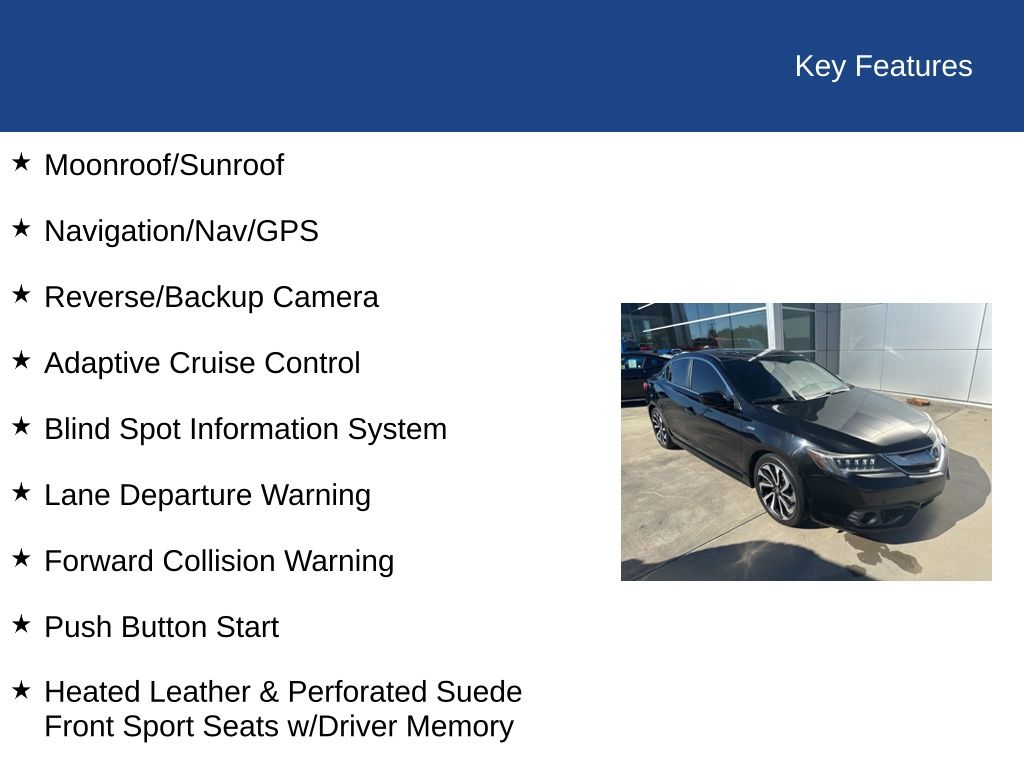2018 Acura ILX Premium & A-SPEC Packages