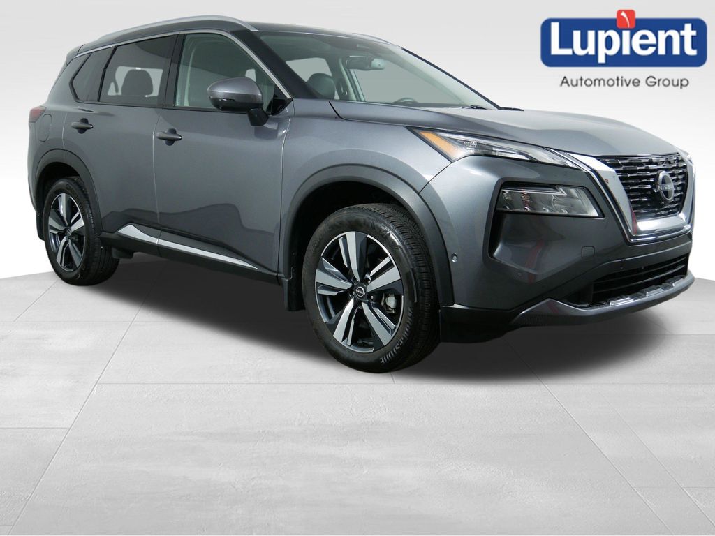 Gray (Gun Metallic) 2023 Nissan Rogue SL AWD SUV / Crossover All-Wheel Drive Continuously Variable Transmission