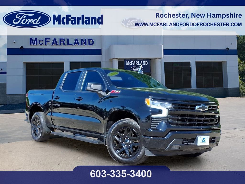 Black 2023 Chevrolet Silverado 1500 Pickup Truck Four-Wheel Drive Automatic