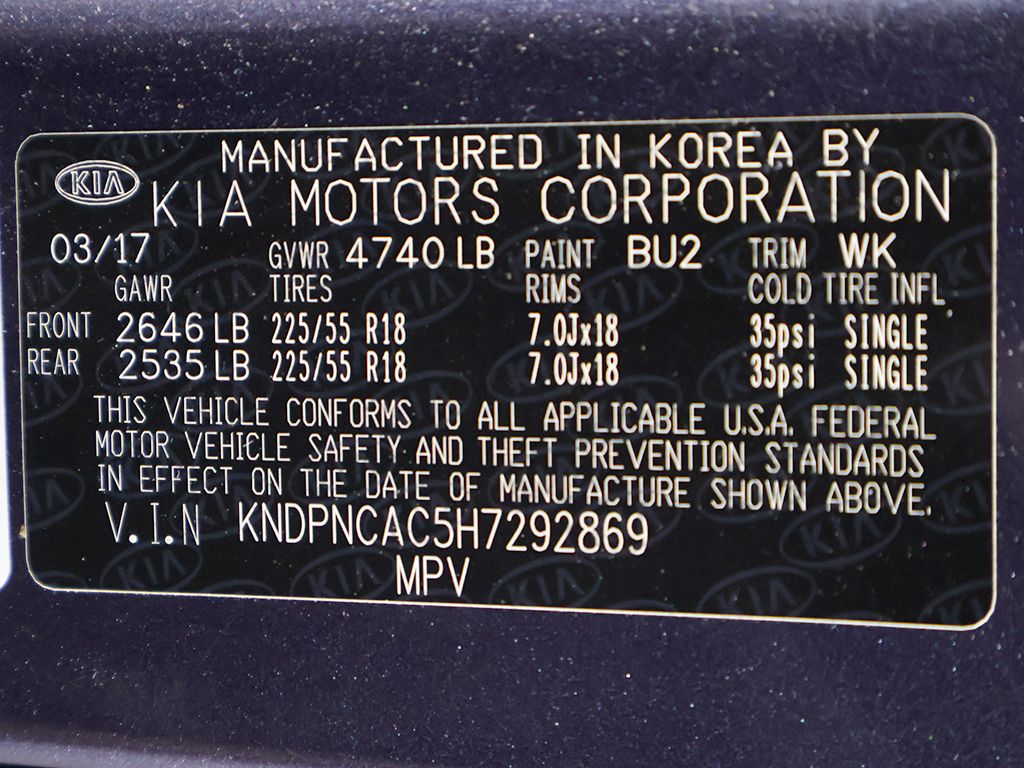 Used 2017 Blue Kia EX image 42