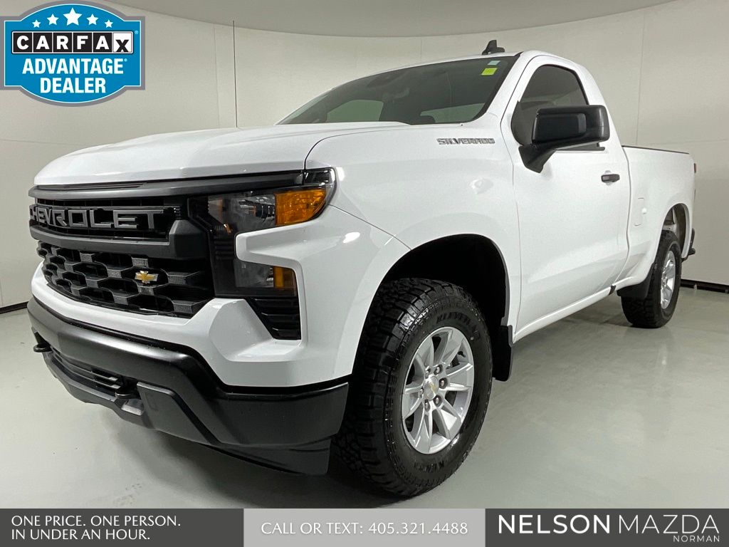 Summit White 2024 Chevrolet Silverado 1500 Pickup Truck Four-Wheel Drive 8-Speed Automatic