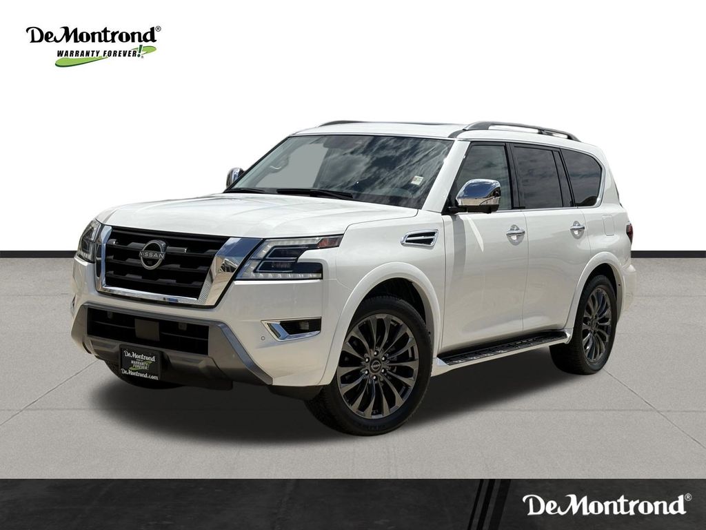2023 Nissan Armada Platinum White at Joe Myers Mazda Kia
