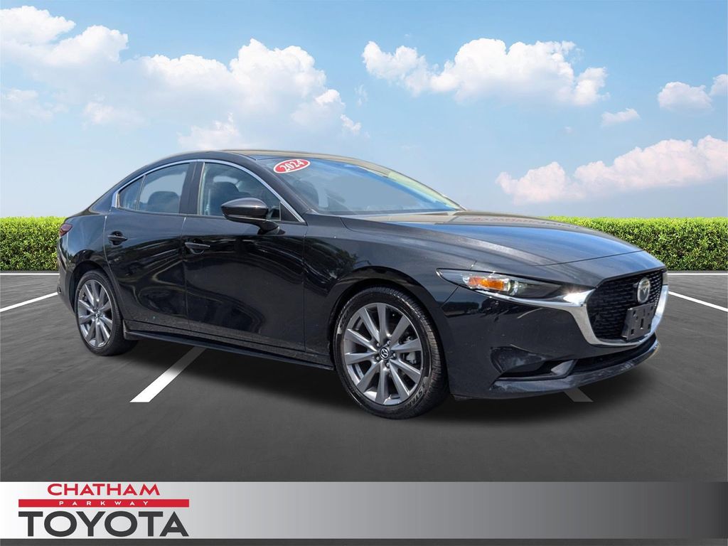Jet Black Mica 2024 Mazda MAZDA3 Sedan Front-Wheel Drive 6-Speed Automatic