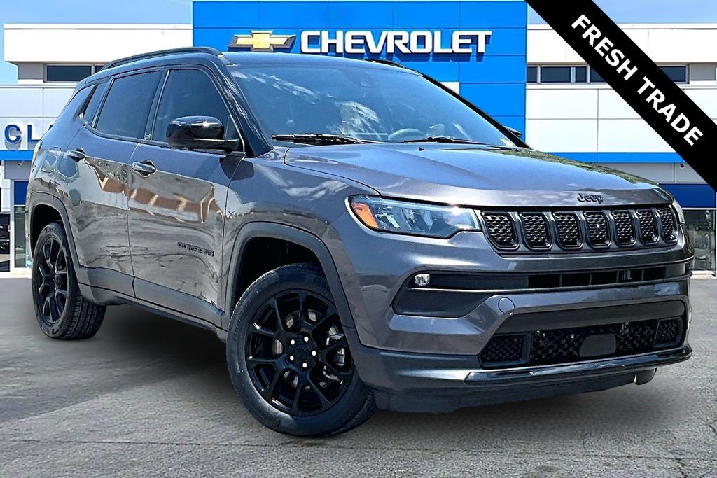 Gray (Granite Crystal Metallic Clearcoat) 2023 Jeep Compass SUV / Crossover Four-Wheel Drive 8-Speed Automatic