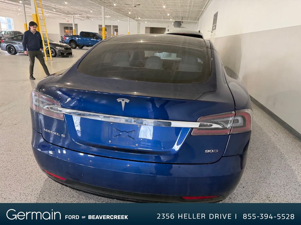 Blue 2017 Tesla Model S 100D AWD Sedan All-Wheel Drive 1-Speed Automatic
