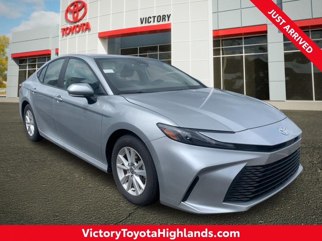 Celestial Silver Metallic 2025 Toyota Camry LE FWD Sedan Front-Wheel Drive Continuously Variable Transmission