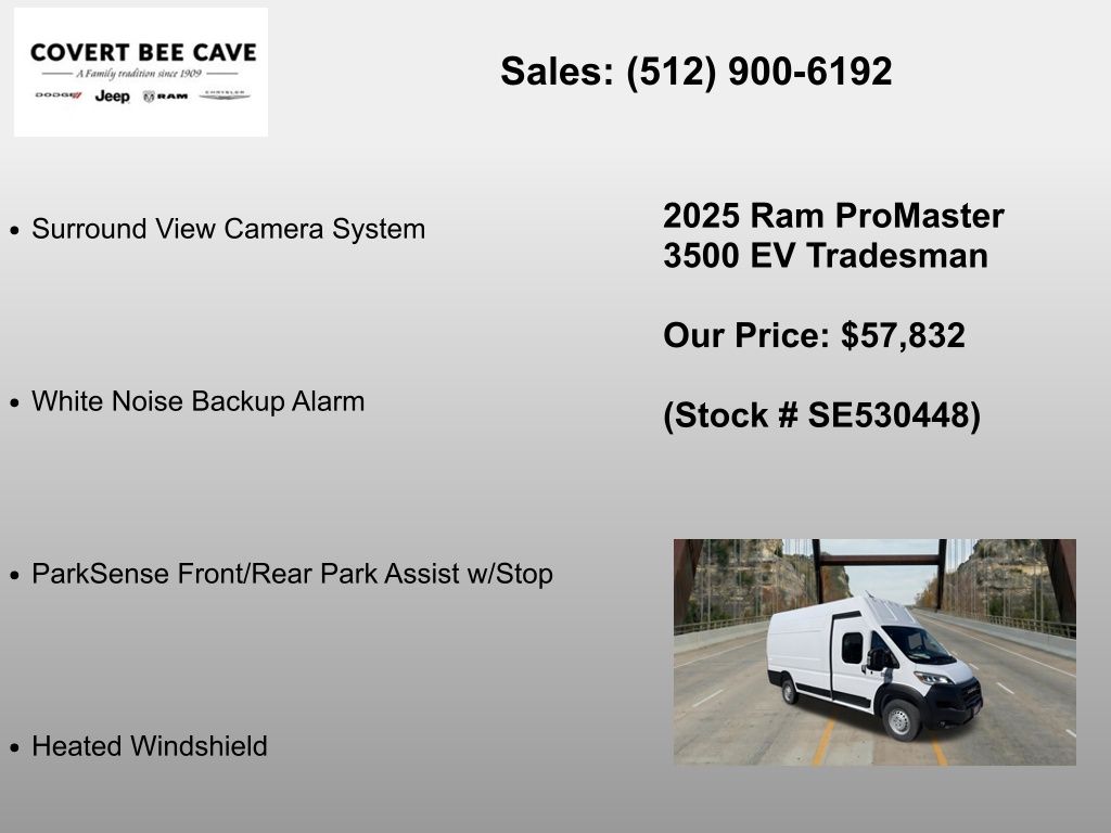 New Car 2025 Ram Promaster 3500 Ev  For Sale Under $60,000 In Austin, Texas