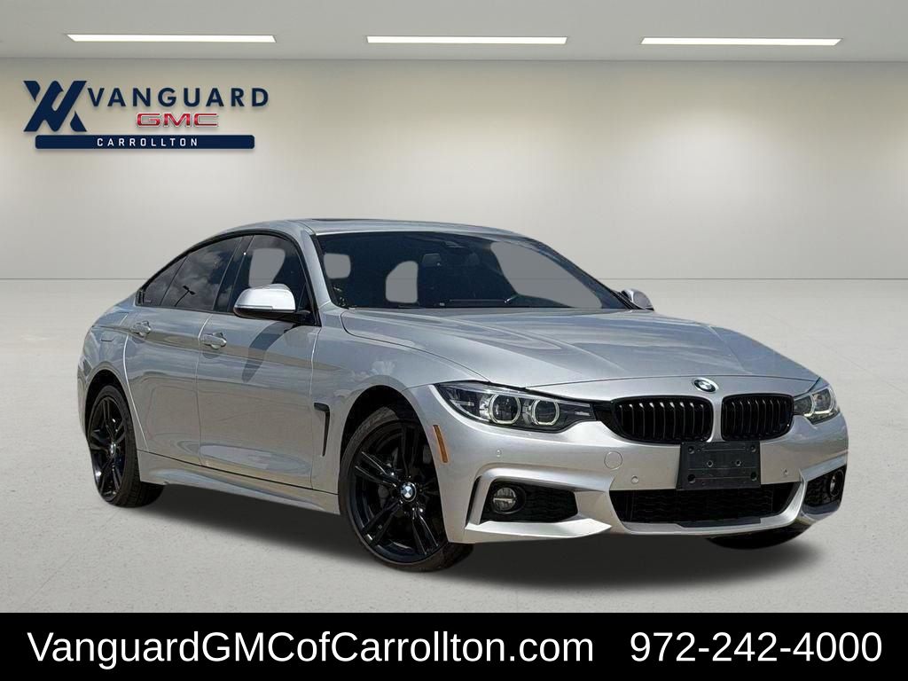 Glacier Silver Metallic 2018 BMW 4 Series Sedan All-Wheel Drive 8-Speed Automatic