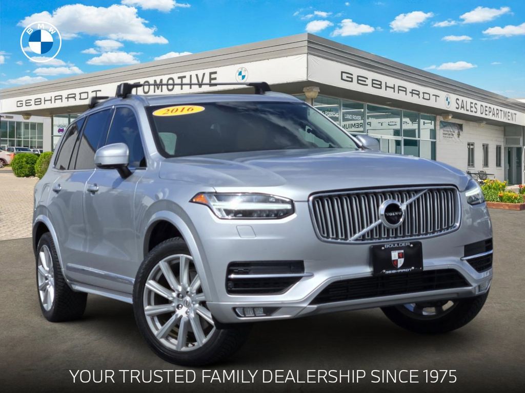 Bright Silver Metallic 2016 Volvo XC90 T6 Inscription AWD SUV / Crossover All-Wheel Drive Automatic