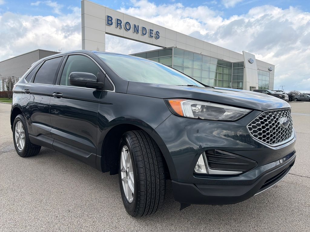 Stone Blue Metallic 2023 Ford Edge SEL AWD SUV / Crossover All-Wheel Drive 8-Speed Automatic