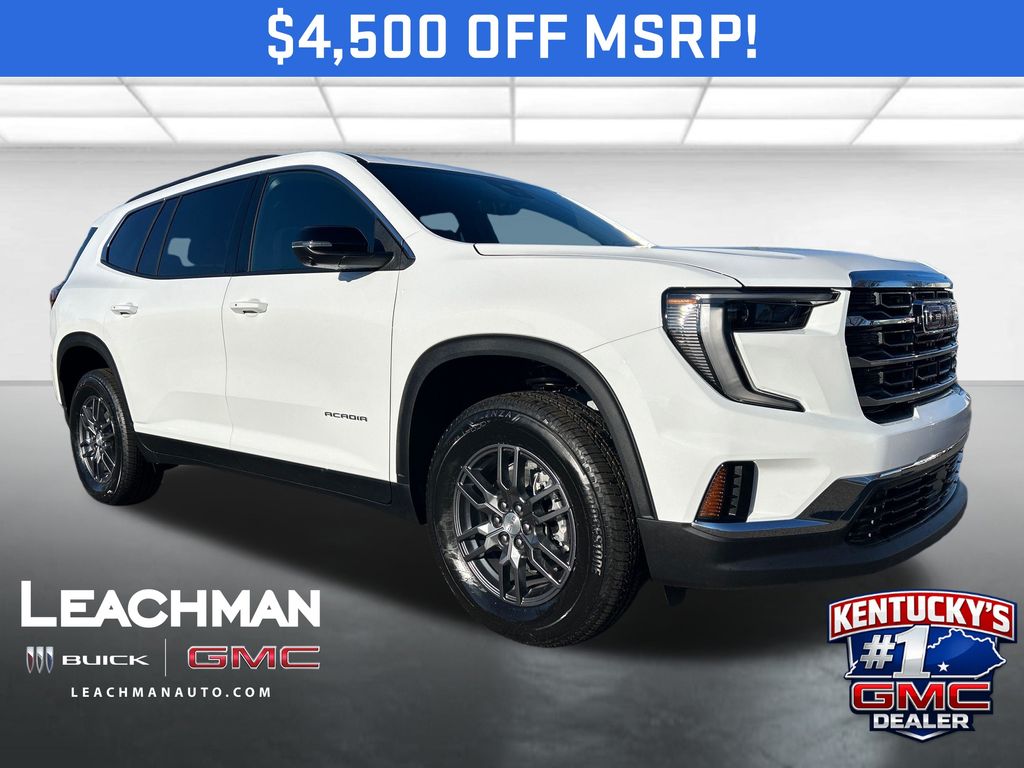Summit White 2026 GMC Acadia SUV / Crossover Front-Wheel Drive 8-Speed Automatic