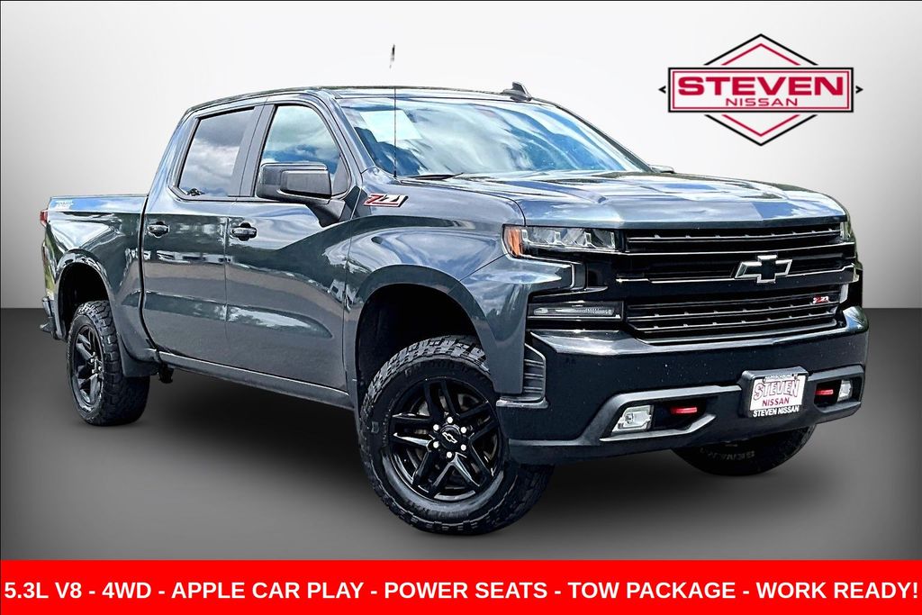 Shadow Gray Metallic 2019 Chevrolet Silverado 1500 Pickup Truck Four-Wheel Drive 8-Speed Automatic