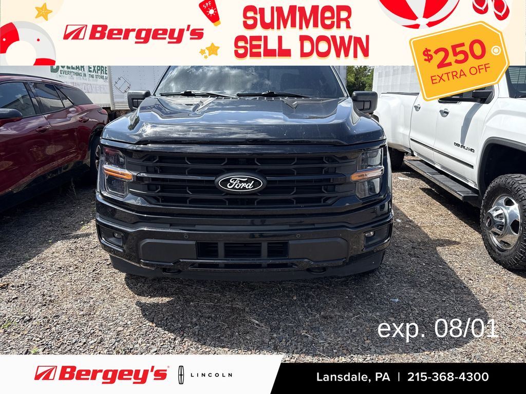 Black Metallic 2024 Ford F-150 Pickup Truck Four-Wheel Drive Automatic