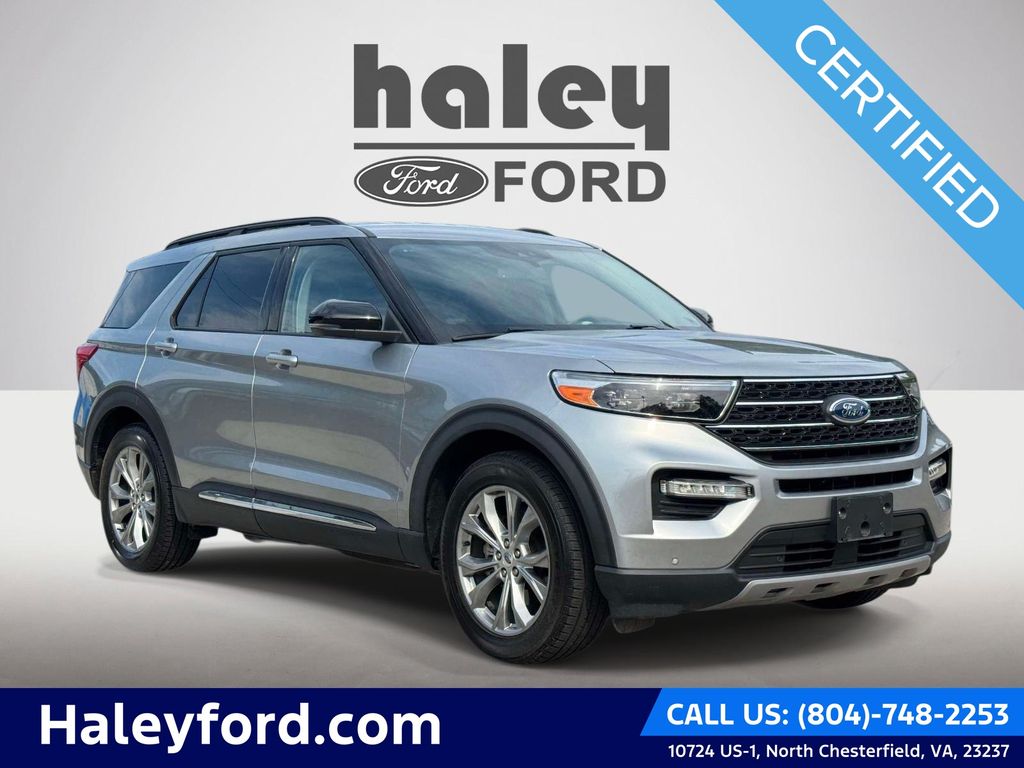 Silver Metallic 2023 Ford Explorer SUV / Crossover Rear-Wheel Drive Automatic