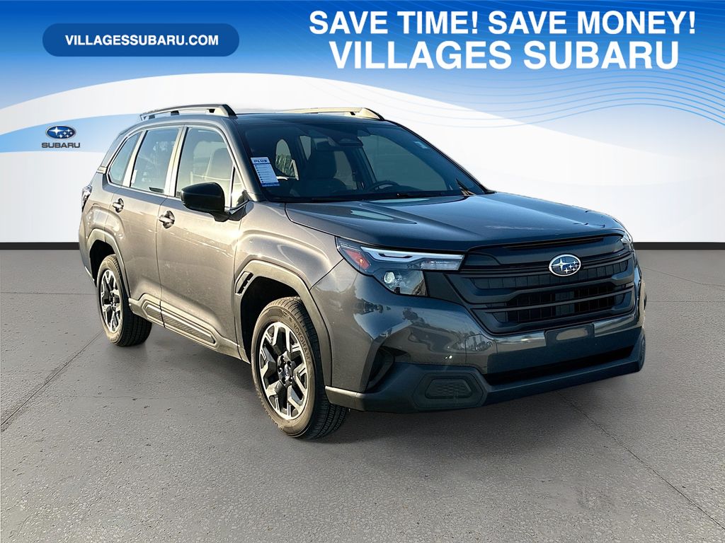 Gray Metallic 2025 Subaru Forester SUV / Crossover All-Wheel Drive Continuously Variable Transmission