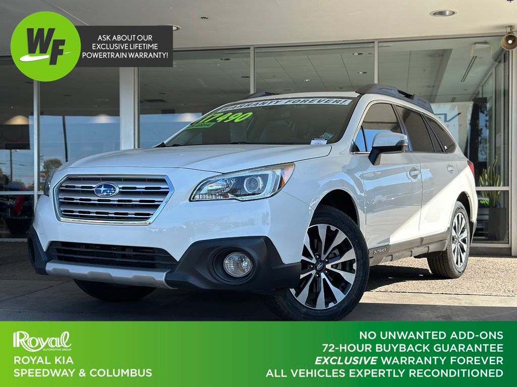 Crystal White Pearl 2016 Subaru Outback Wagon All-Wheel Drive Continuously Variable Transmission