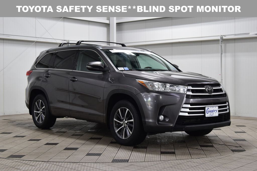Predawn Gray Mica 2018 Toyota Highlander XLE AWD SUV / Crossover All-Wheel Drive 8-Speed Automatic