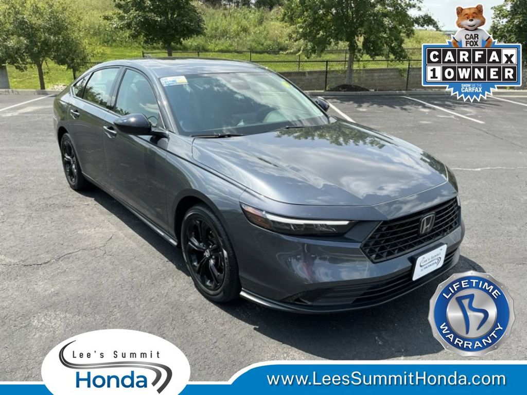 Meteorite Gray Metallic 2025 Honda Accord Sedan Front-Wheel Drive Continuously Variable Transmission
