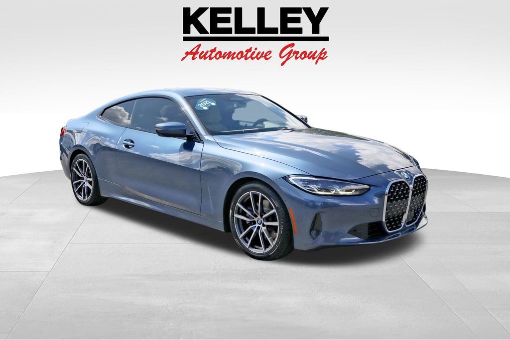Arctic Race Blue Metallic 2021 BMW 4 Series Coupe Rear-Wheel Drive 8-Speed Automatic