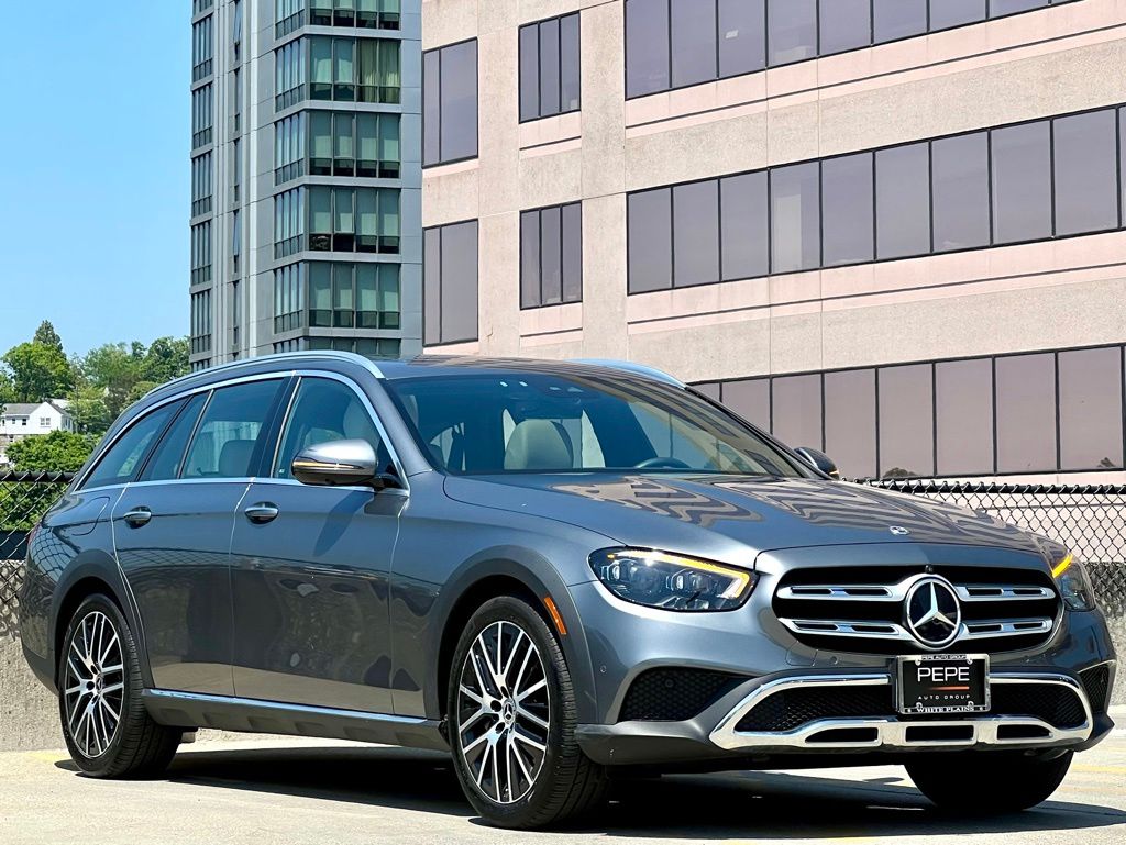 Selenite Gray Metallic 2023 Mercedes-Benz E-Class All-Terrain E 450 4MATIC Wagon All-Wheel Drive 9-Speed Automatic