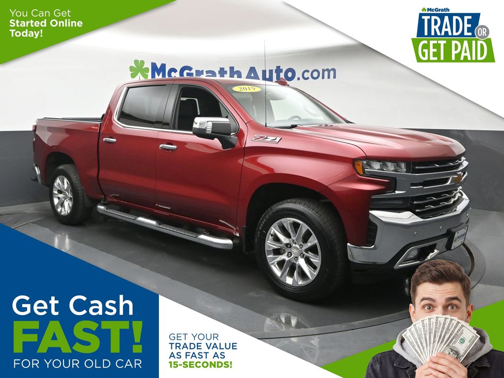 Cajun Red Tintcoat 2019 Chevrolet Silverado 1500 LTZ Crew Cab 4WD Pickup Truck Four-Wheel Drive 8-Speed Automatic
