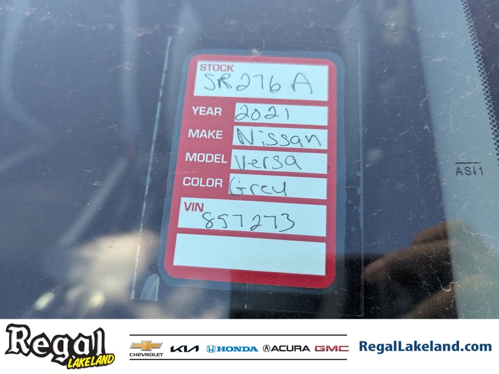 used 2021 Nissan Versa car, priced at $9,793