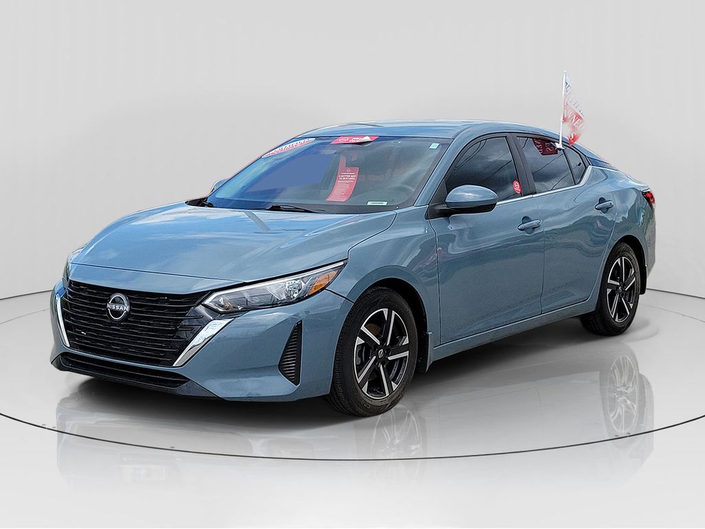 Atlantic Gray Metallic 2024 Nissan Sentra Sedan Front-Wheel Drive Continuously Variable Transmission