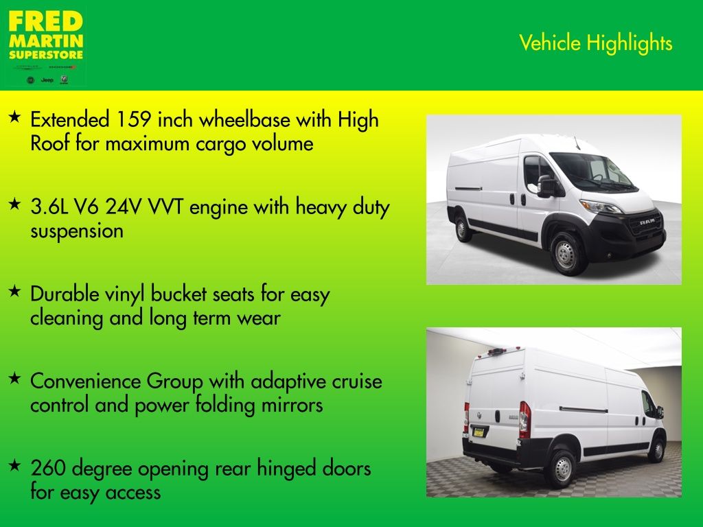new 2026 Ram ProMaster 2500 car, priced at $49,008