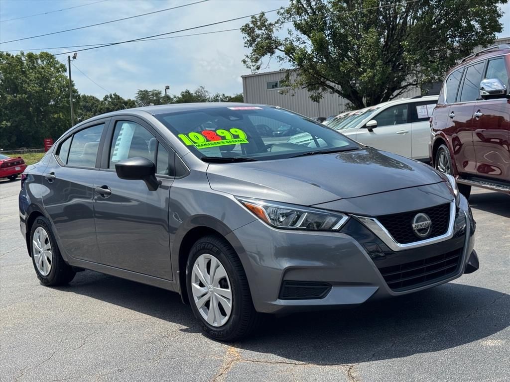 Gray (Gun Metallic) 2021 Nissan Versa Sedan Front-Wheel Drive 5-Speed Manual