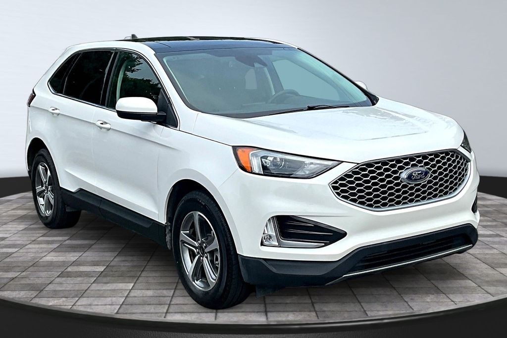 White Metallic 2023 Ford Edge SUV / Crossover All-Wheel Drive 8-Speed Automatic
