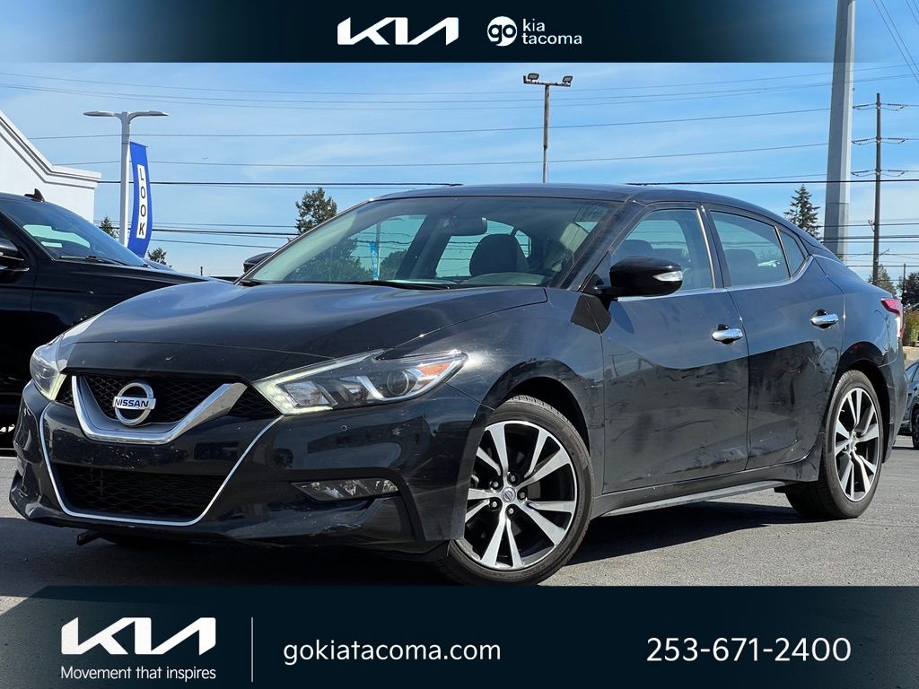 Super Black 2017 Nissan Maxima Sedan Front-Wheel Drive Continuously Variable Transmission